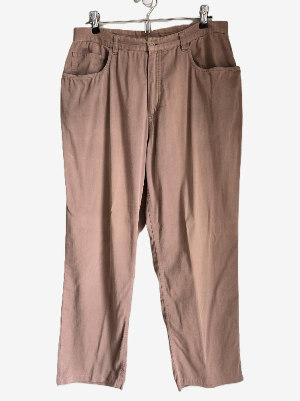 CHICO’S DESIGN Khaki Tan Relaxed Fit Straight Jeans Women's 1.5 / 10 / M